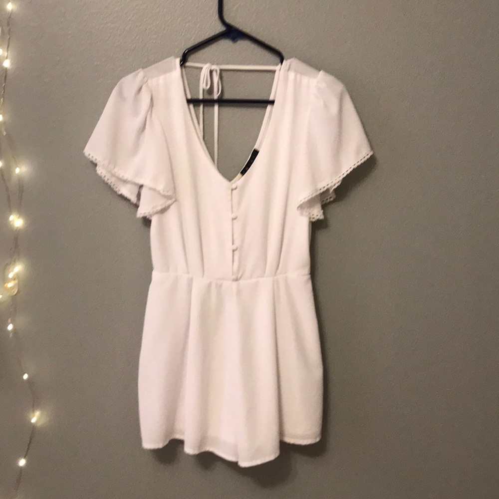 cute white girly romper